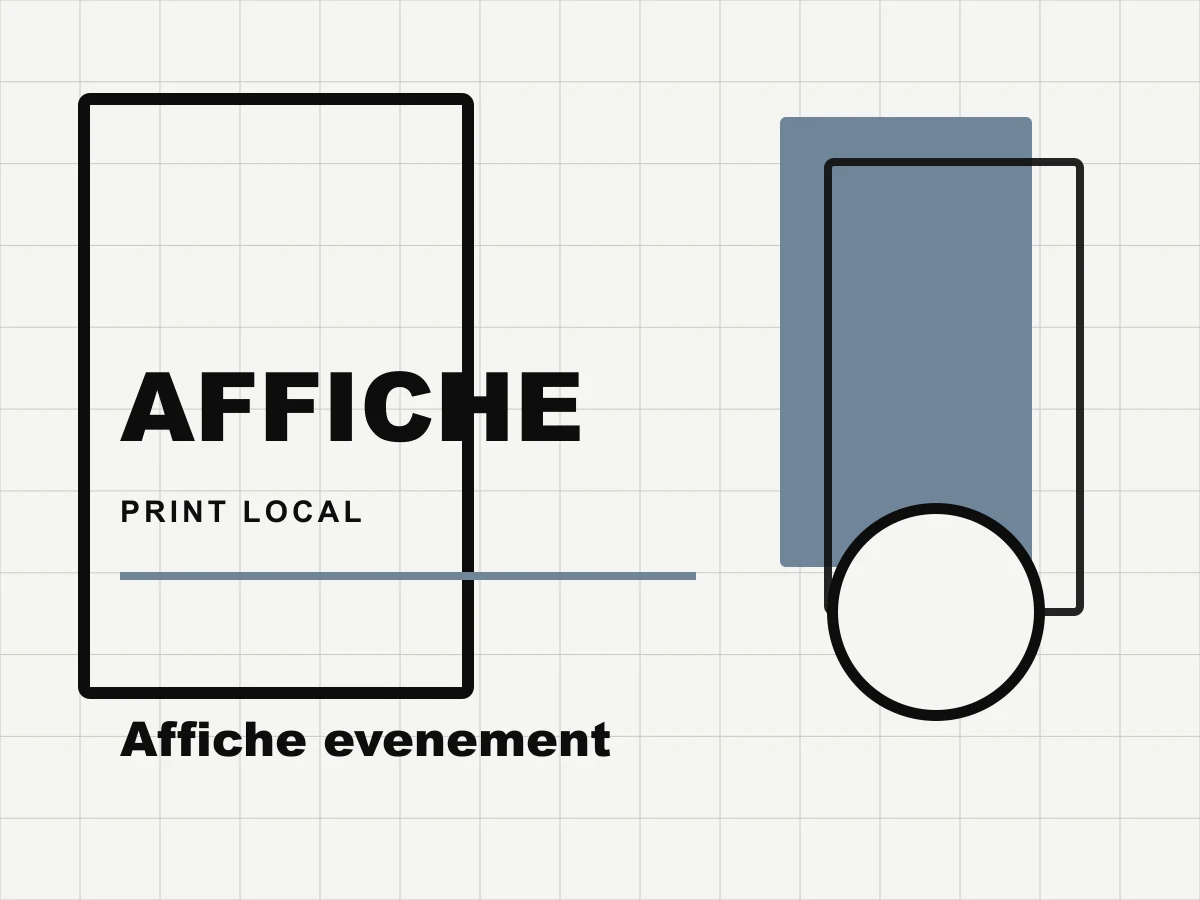 Affiche graphique pour un événement local